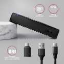 Axagon EE25-GTR USB-C 3.2 Gen 2 - SATA 6G 2.5\" externes Festplattengehäuse geriffelt HDD-/SSD-kotel Axagon EE25-GTR USB-C 3.2 Gen 2 - SATA 6G 2.5\" externes Festplattengehäuse geriffelt HDD-/SSD-kotel