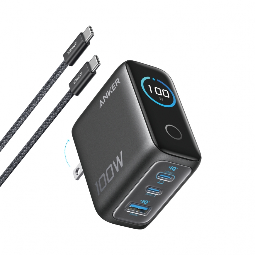 Anker B121B Universāls Melns AC Ātrā