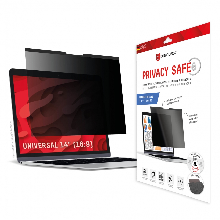 Displex 01762 monitoru pretatspīduma & privātuma