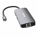 Verbatim CMH-09 C tipo USB 10000 Mbit/ai Sidabras Verbatim CMH-09 C tipo USB 10000 Mbit/ai Sidabras