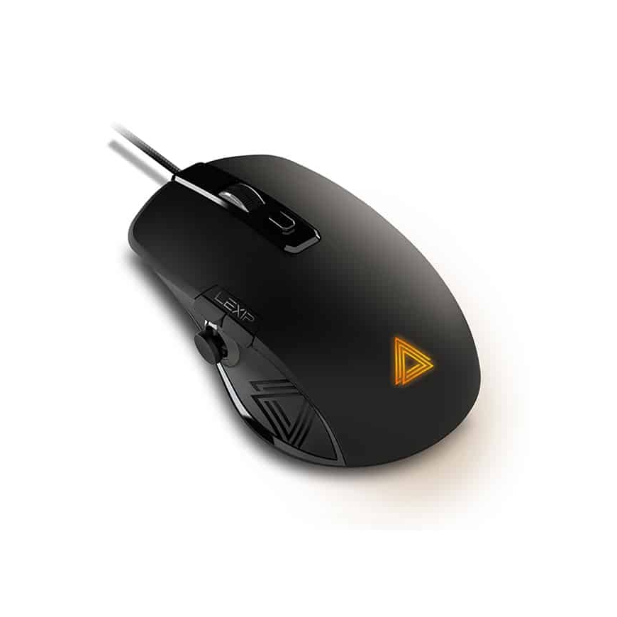 Lexip Np93 – Wired Mouse With Thumb Joystick And Ceramic Pads – 12 Programmable Macros – 2