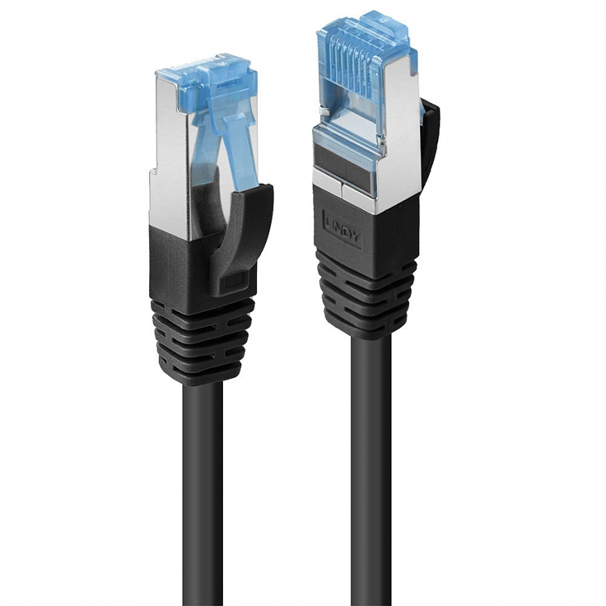 Lindy 47177 tinklo kabelis Juoda 1 m Cat6a S/FTP (S-STP)