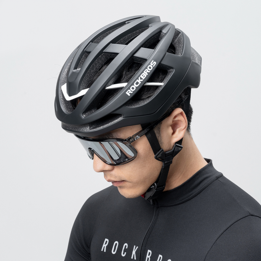 Rockbros HC-58BK-L Bike Helmet 58-61 cm - Black and Gray – 5