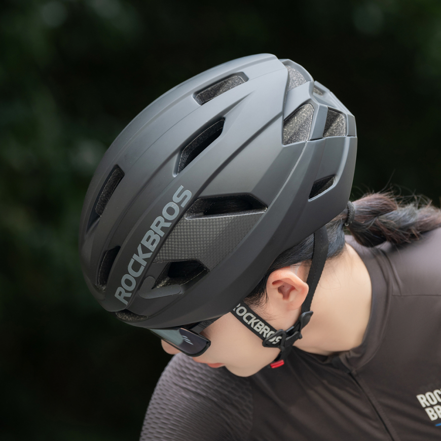Rockbros LK-15 Carbon Fiber Bike Helmet 58-62cm - Black – 2