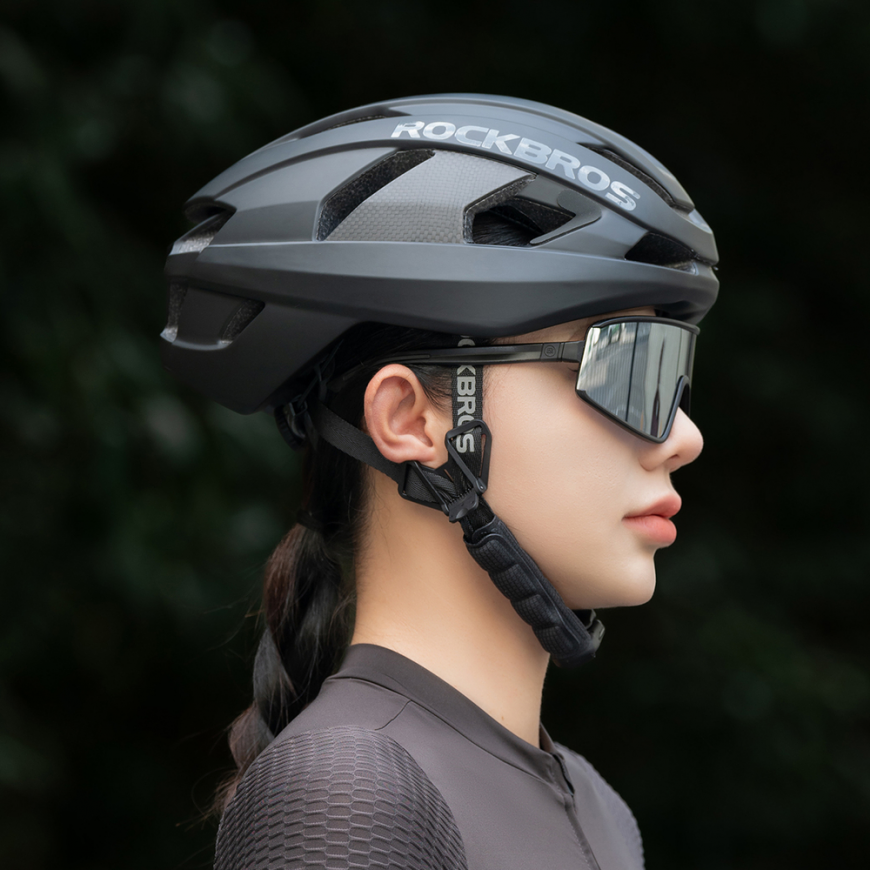 Rockbros LK-15 Carbon Fiber Bike Helmet 58-62cm - Black – 3