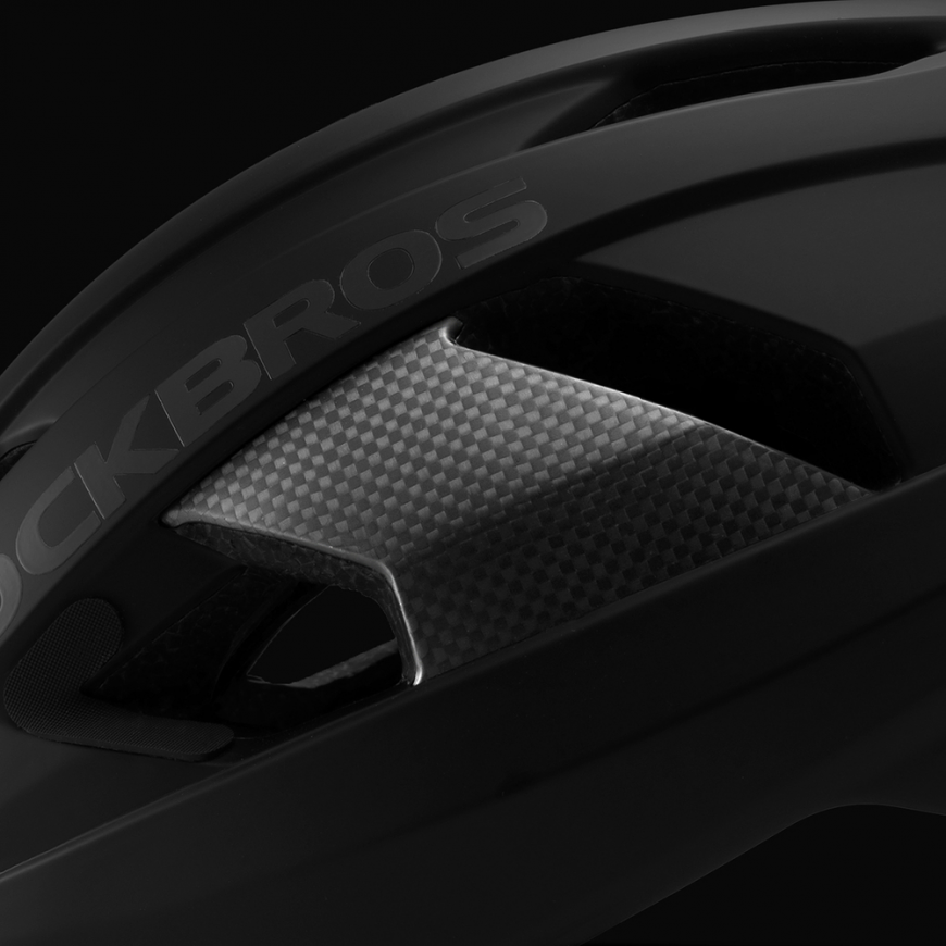 Rockbros LK-15 Carbon Fiber Bike Helmet 58-62cm - Black – 4