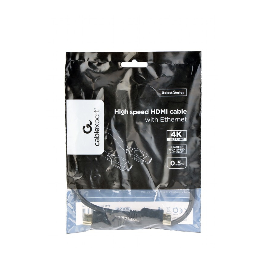 Gembird CC-HDMI4L-0.5M HDMI kabelis 0,5 m HDMI Type A (Standard) Melns – 5