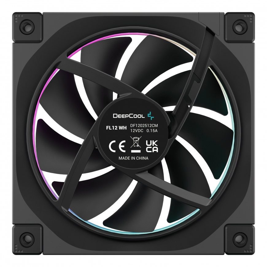 DeepCool FL12 Datora korpusam Ventilators 12 cm Melns 1 pcs – 4
