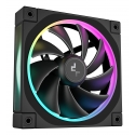 DeepCool FL12 Datora korpusam Ventilators 12 cm Melns 1 pcs DeepCool FL12 Datora korpusam Ventilators 12 cm Melns 1 pcs