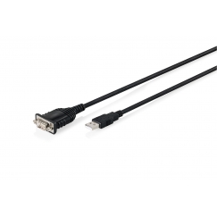 Digitus DA-70172 кабель последовательной связи Черный 1,8 m USB тип-A DB-9