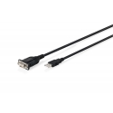 Digitus DA-70172 seriālais kabelis Melns 1,8 m USB Type-A DB-9 Digitus DA-70172 seriālais kabelis Melns 1,8 m USB Type-A DB-9
