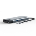 TP-Link UH7021C keskitin USB Type-C 5000 Mbit/s Alumiini, Musta TP-Link UH7021C keskitin USB Type-C 5000 Mbit/s Alumiini, Musta