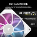 Corsair iCUE LINK RX140 RGB Kompiuterio korpusui Ventiliatorius 14 cm Balta 2 vnt Corsair iCUE LINK RX140 RGB Kompiuterio korpusui Ventiliatorius 14 cm Balta 2 vnt
