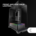 Mars Gaming MCPRISMA datoru korpuss & statnis Midi Tower Melns
