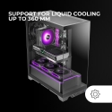 Mars Gaming MCPRISMA datoru korpuss & statnis Midi Tower Melns