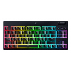 Razer BlackWidow V4 Low-Profile Tenkeyless HyperSpeed näppäimistö Pelaaminen USB + RF Wireless + Bluetooth Musta