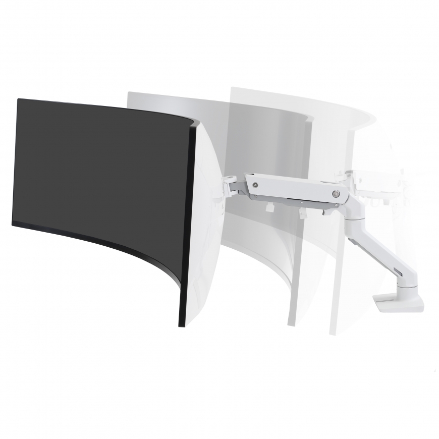 Ergotron HX Series 45-647-216 monitori kinnitus ja alus 124,5 cm (49") Laud Valge – 2