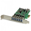 StarTech.com 7-Port PCI Express USB 3.0 Card - Standard and Low-Profile Design StarTech.com 7-Port PCI Express USB 3.0 Card - Standard and Low-Profile Design
