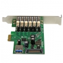 StarTech.com 7-Port PCI Express USB 3.0 Card - Standard and Low-Profile Design StarTech.com 7-Port PCI Express USB 3.0 Card - Standard and Low-Profile Design