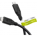 Goobay 74200 USB-kaabel USB 3.2 Gen 1 (3.1 Gen 1) 1 m USB C Must