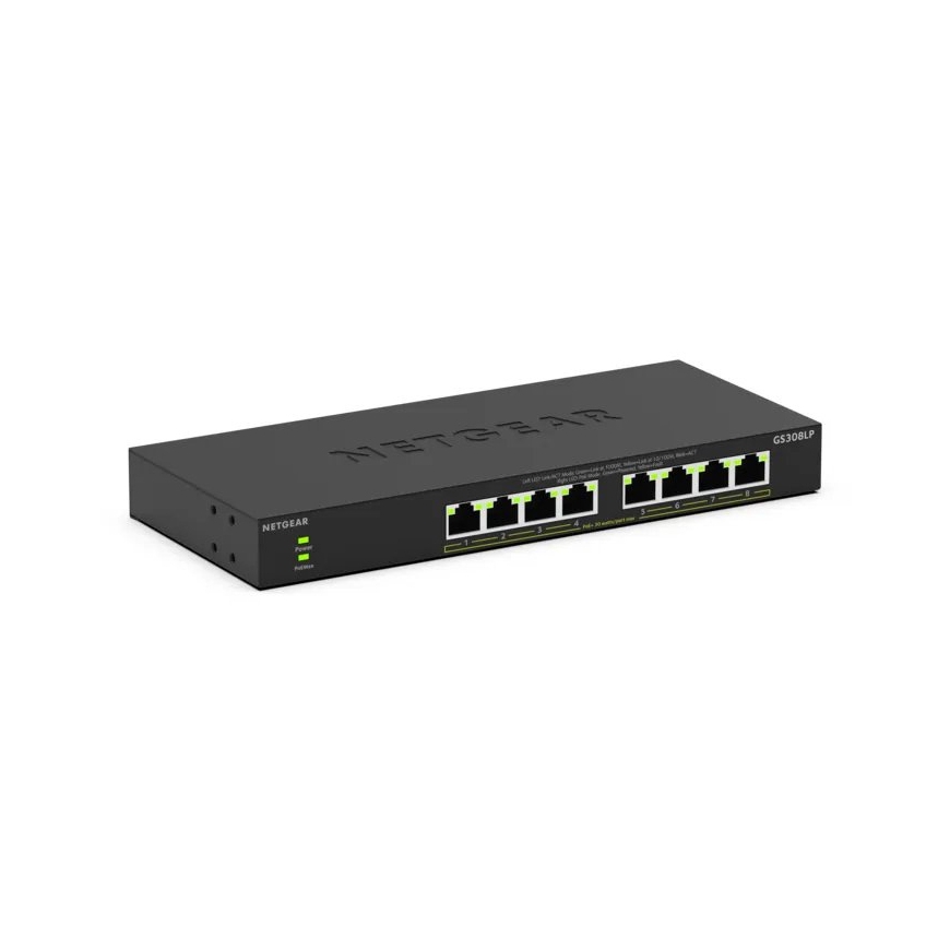 NETGEAR GS308LP Nepārvaldīts Gigabit Ethernet (10/100/1000)