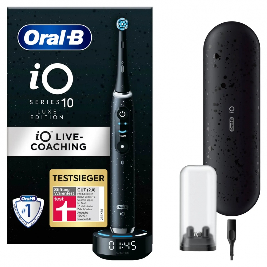 Oral-B iO iO10 Täiskasvanud Pöörlev hambahari Must – 2