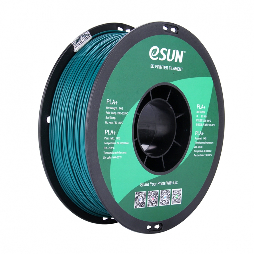 eSUN PLA+175G1 3D printēšanas materiāls Polipienskābe + (PLA+) Zaļš 1 kg – 2