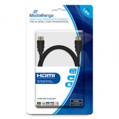 MediaRange MRCS156 HDMI-kaabel 1,8 m HDMI tüüp A (Standard) Must