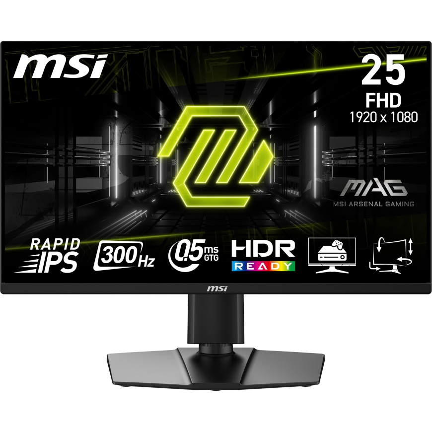 MSI MAG 255PXF tietokoneen litteä näyttö 62,2 cm (24.5") 1920 x 1080 pikseliä Full HD Musta
