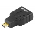 Deltaco 00100027 гендерный адаптер HDMI Type D (Micro) HDMI Type A (Standard) Черный Deltaco 00100027 гендерный адаптер HDMI Type D (Micro) HDMI Type A (Standard) Черный
