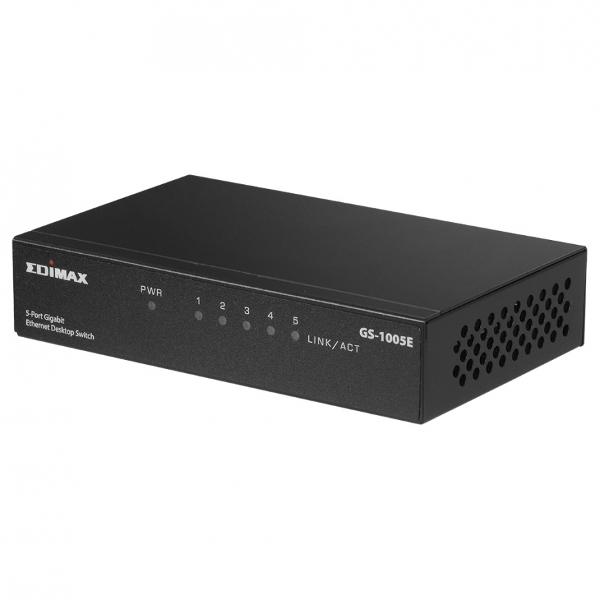 Edimax GS-1005E verkkokytkin Hallitsematon Gigabit Ethernet (10/100/1000) Musta – 2