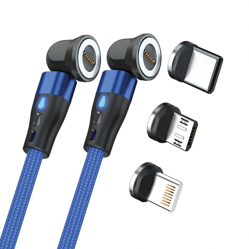 RealPower MagneticCharge2 USB кабель 1 m Синий