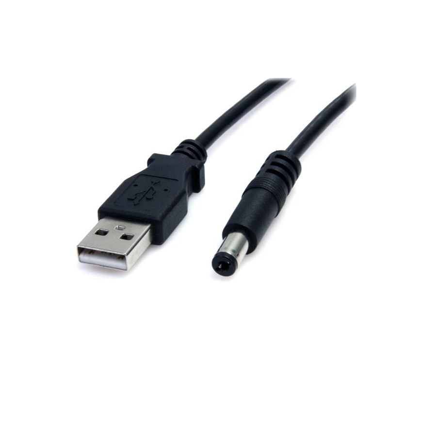 StarTech.com USB2TYPEM maitinimo kabelis Juoda 0,9 m USB A Barrel type M