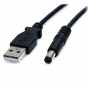 StarTech.com USB2TYPEM toitekaabel Must 0,9 m USB A Barrel type M StarTech.com USB2TYPEM toitekaabel Must 0,9 m USB A Barrel type M