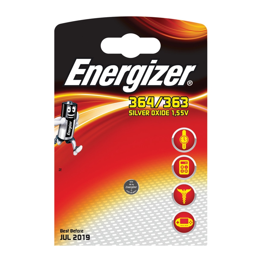 Energizer 364/363 Vienreizējas lietošanas baterija Sudraba-oksīda