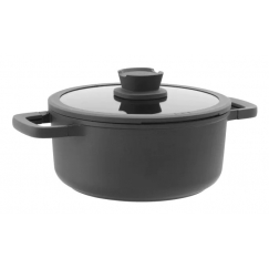BergHOFF 3950593 zupas katls 4,4 L Melns Alumīnijs, Stikls, Silikons