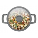 BergHOFF 3950593 keittokattila 4,4 L Musta Alumiini, Lasi, Silikoni