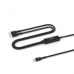 Belkin CAC004HQ1.5MBK USB-kaapeli USB 2.0 1,5 m USB C 2 x USB C Musta
