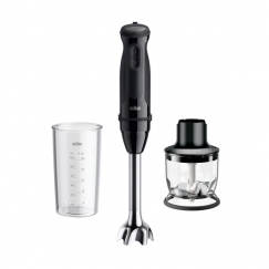 Braun MultiQuick 3 MQ30201M 0,6 l Saumikser 900 W Must, Satiinviimistlusega teras