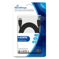 MediaRange MRCS158 HDMI-kaapeli 5 m HDMI-tyyppi A (vakio) Musta