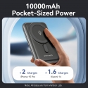 Vention FHNB0 akupank 10000 mAh Traadita laadimine Must Vention FHNB0 akupank 10000 mAh Traadita laadimine Must