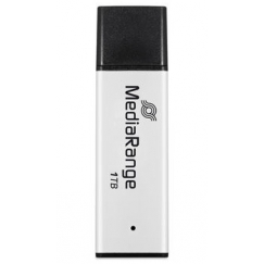 MediaRange MR1905-1 USB zibatmiņa 1 TB USB Type-A 3.2 Gen 1 (3.1 Gen 1) Melns, Sudrabs