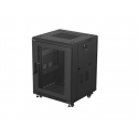 Lanberg FF01-6615-23B rack cabinet 15U Freestanding rack Black