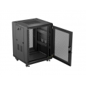 Lanberg FF01-6615-23B rack cabinet 15U Freestanding rack Black