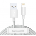 Baseus TZCALZJ-02 mobiliojo telefono laidas Balta 1,5 m USB A Lightning Baseus TZCALZJ-02 mobiliojo telefono laidas Balta 1,5 m USB A Lightning