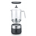 Graef MS802 Automatic milk frother/warmer Black, Stainless steel