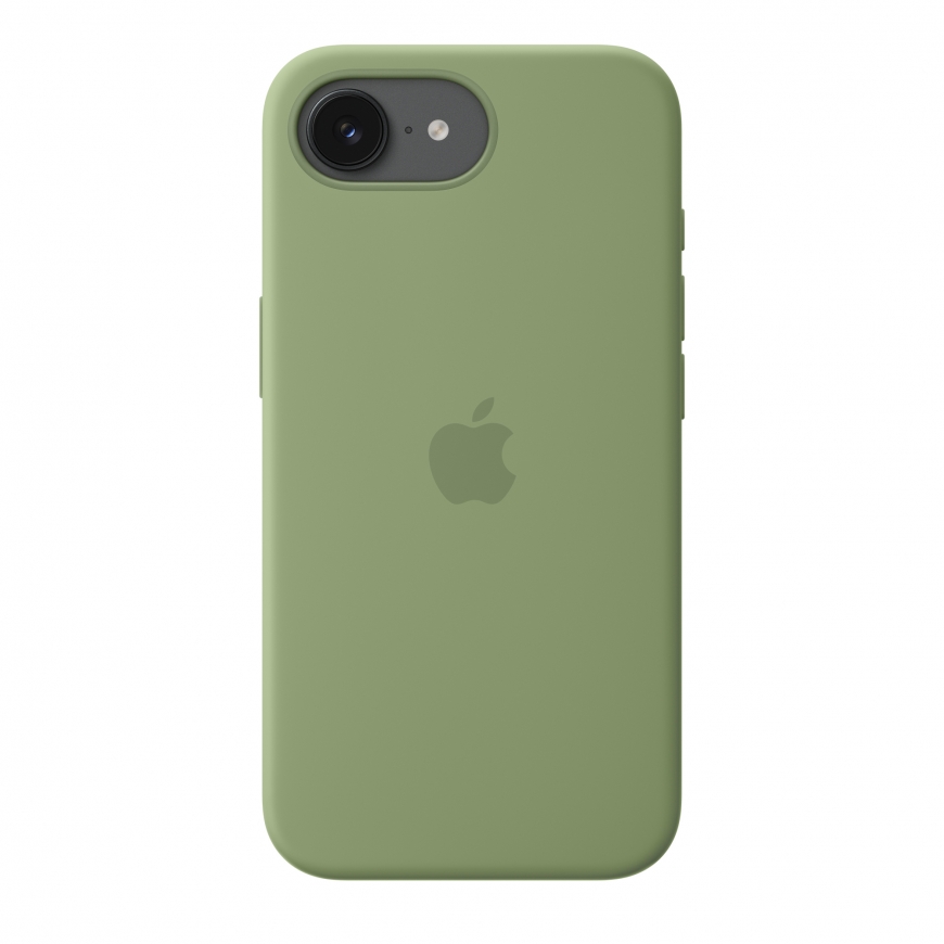 Apple iPhone 17e:n MagSafe-silikonikuori - vaalea sammal – 3