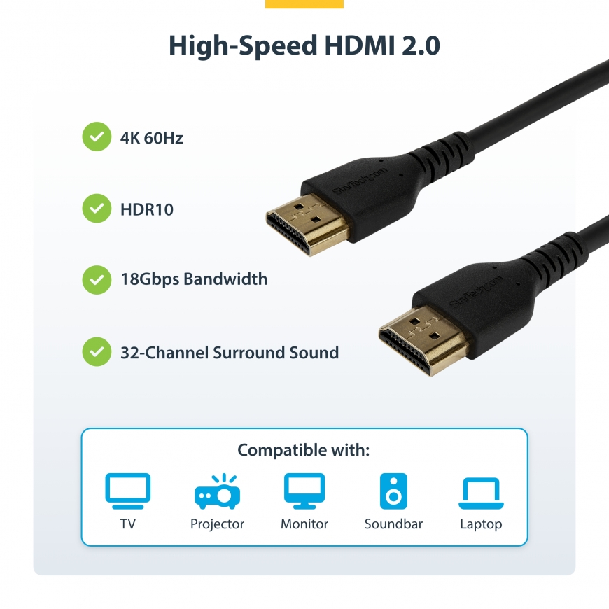 StarTech.com RHDMM2MP HDMI cable – 4