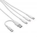 Akyga AK-USB-52 USB кабель 1,2 m USB A/USB C USB C/Micro-USB B/Lightning Белый Akyga AK-USB-52 USB кабель 1,2 m USB A/USB C USB C/Micro-USB B/Lightning Белый