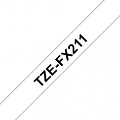 Brother TZE-FX211 marķēšanas lenta Melns uz balta